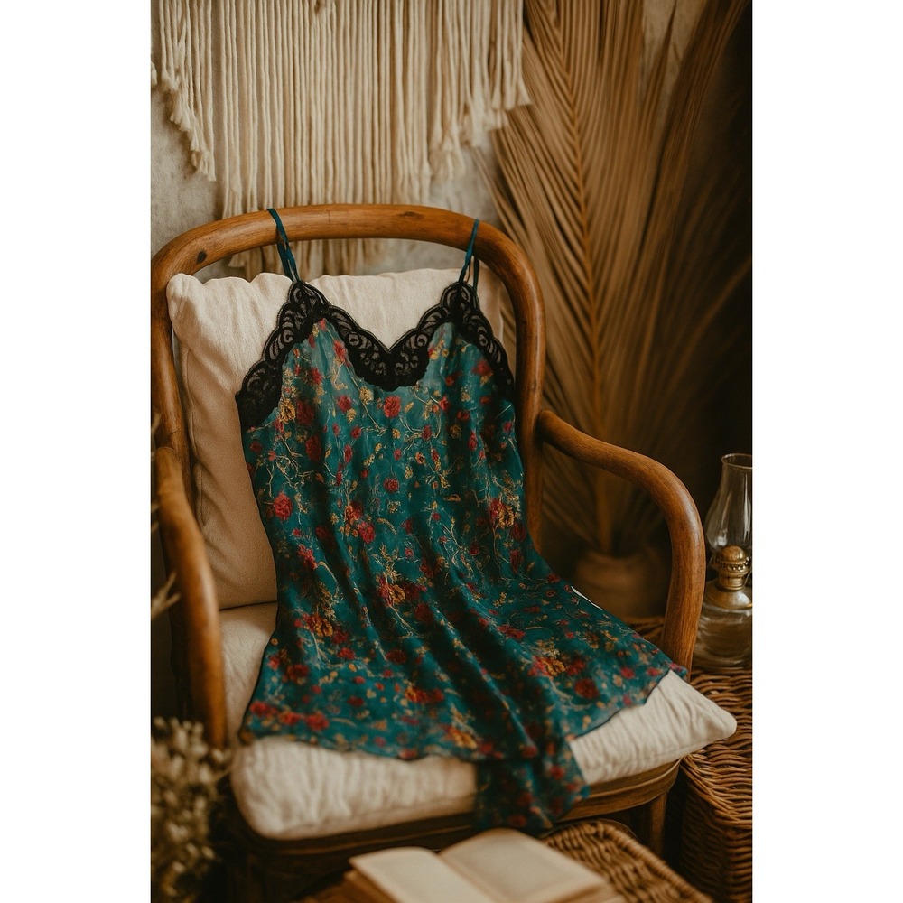 Victoria's Secret Nightgown Sexy Babydoll Sheer Floral Black‎ Lace Size S